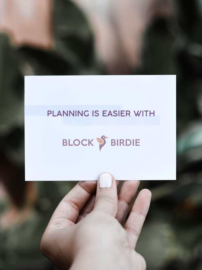 Wedding Planning with Block Birdie